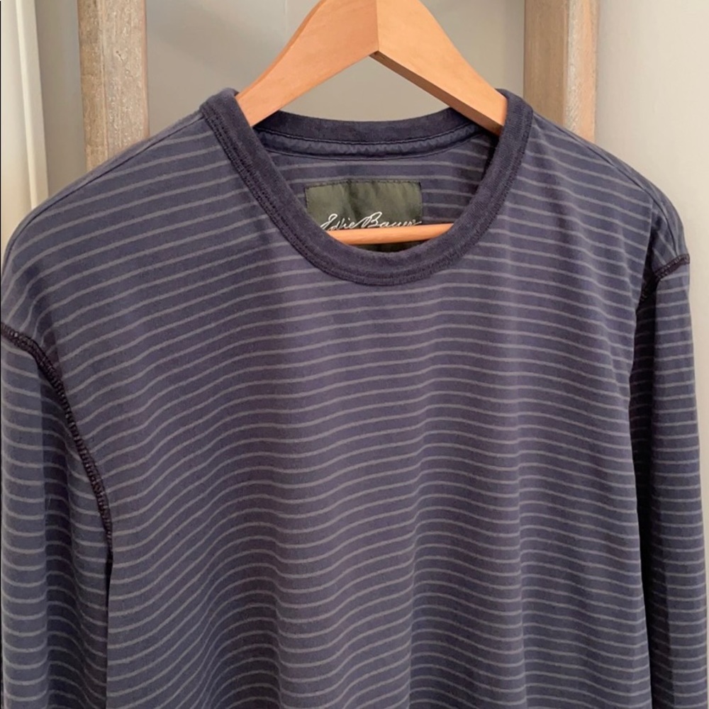 EDDIE BAUER Striped Long Sleeve Shirt XL